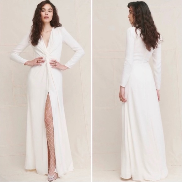 Reformation Gatsby Dress in Ivory, Size 0, NWT - Picture 16 of 16